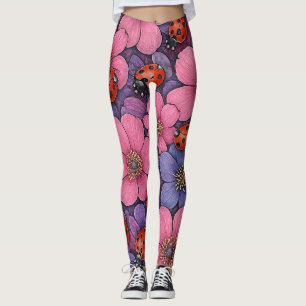 Lieveheersbeestjes Bloemen Leggings