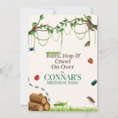 LIEVEHEERSBEESTJES / BUGS NATUUR BUITENVERJAARDAG KAART (Achterkant)