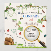 LIEVEHEERSBEESTJES / BUGS NATUUR BUITENVERJAARDAG KAART (Voorkant / Achterkant)