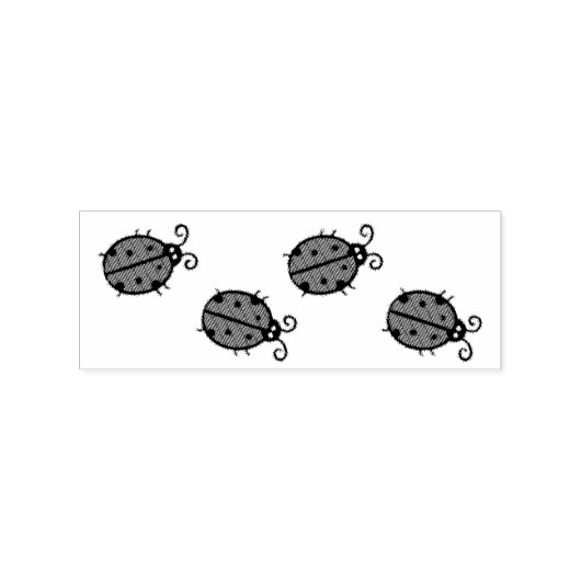 Lieveheersbeestjes Crawling Thunder_Cove Rubberstempel (Afrduk)