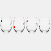 Lieveheersbeestjes Design Wijn Glas Set (Links)