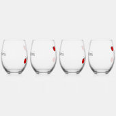 Lieveheersbeestjes Design Wijn Glas Set (Rechts)