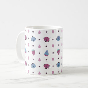 lieveheersbeestjes en bessen patroon koffiemok