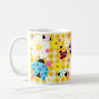 Lieveheersbeestjes en Bloemen Koffiemok