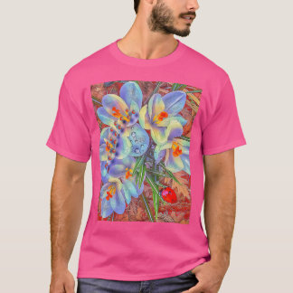 Lieveheersbeestjes en bloemen t-shirt