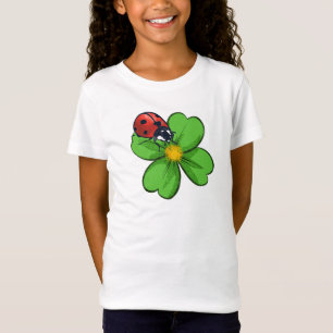 Lieveheersbeestjes en groene bladeren Natuurillust T-shirt