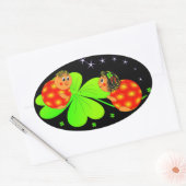 lieveheersbeestjes en klavers stickers (Envelop)