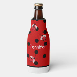 Lieveheersbeestjes en Polka Dots Custom Bottle Coo Flesjeskoeler