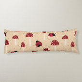 Lieveheersbeestjes en rode paddenstoelen lichaamskussen (Achterkant)