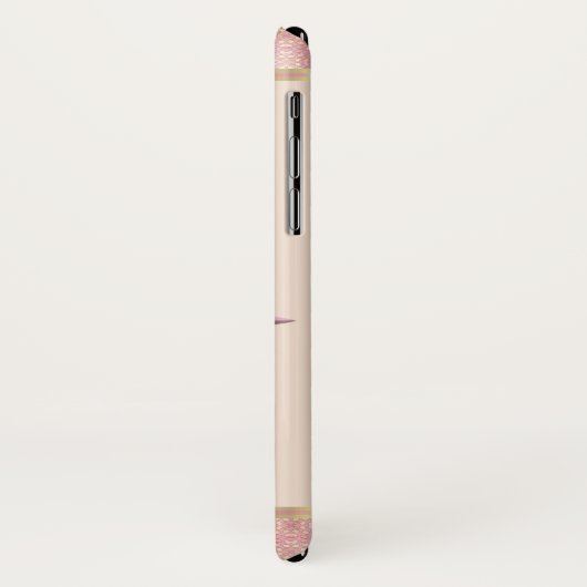 Lieveheersbeestjes en rozen schattig bloemenroze g Case-Mate iPhone case (Achterkant/links)