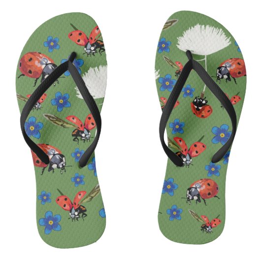 Lieveheersbeestjes Flip Flops (Voetbed)