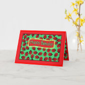 lieveheersbeestjes gefeliciteerd met je verjaardag kaart (Gele Bloem)