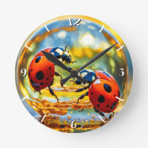 Lieveheersbeestjes in een druppel water