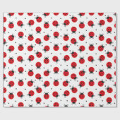 Lieveheersbeestjes Insecten Cadeaupapier (Vlak)