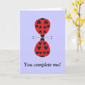 Lieveheersbeestjes, je maakt me compleet! kaart (Gele Bloem)
