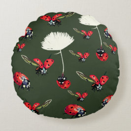 Lieveheersbeestjes, Lady bug Rond Kussen