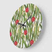 Lieveheersbeestjes: madeliefje achtergrond waterve grote klok (Hoek)