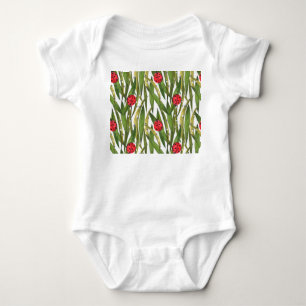 Lieveheersbeestjes: madeliefje achtergrond waterve romper