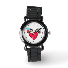 Lieveheersbeestjes met hart horloge
