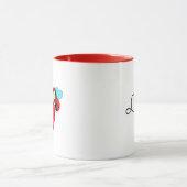 Lieveheersbeestjes met hart mok (Midden)
