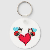 Lieveheersbeestjes met hart sleutelhanger (Voorkant)