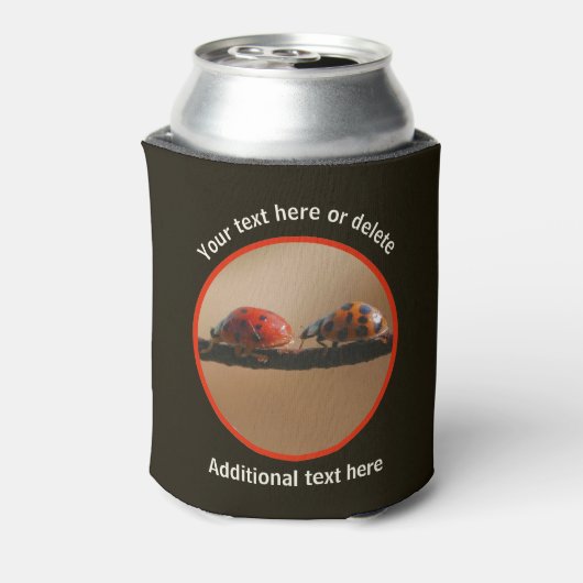 Lieveheersbeestjes Natuur gepersonaliseerd Blikjeskoeler (Blikje Achterkant)