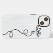 Lieveheersbeestjes Op Doodle Daisy iPhone Hoesje (Achterkant horizontaal)