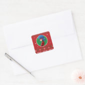Lieveheersbeestjes op! Vakantie Graphic Vierkante Sticker (Envelop)