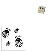 Lieveheersbeestjes Rubber Stamp Rubberstempel (Gestempeld)