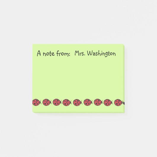 Lieveheersbeestjes School Post-it Notities Cadeau  Post-it® Notes (Voorkant)