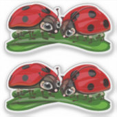 Lieveheersbeestjes sticker (Voorkant)