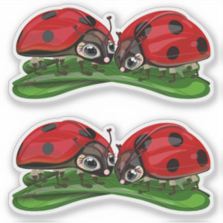 Lieveheersbeestjes sticker