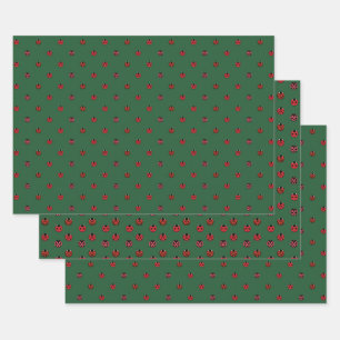 Lieveheersbeestjes Stippen Inpakpapier Set Vel