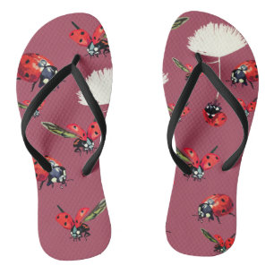 Lieveheersbeestjes teenslippers