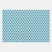 Lieveheersbeestjes turkoois en zwarte stippen en v inpakpapier vel (Voorkant 2)