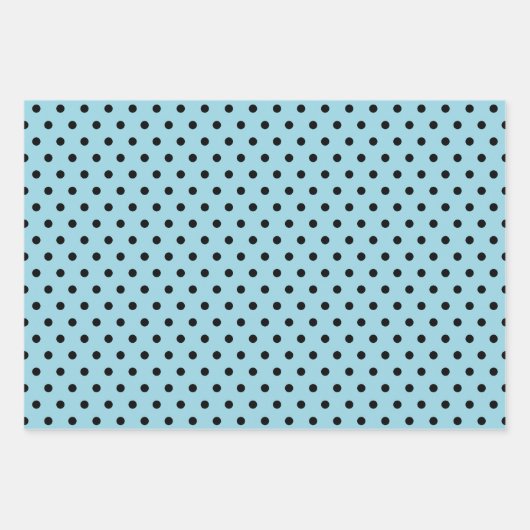 Lieveheersbeestjes turkoois en zwarte stippen en v inpakpapier vel (Voorkant 2)