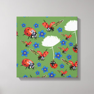 Lieveheersbeestjes verpakt canvas
