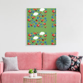 Lieveheersbeestjes verpakt canvas afdruk (Insitu (Woonkamer))