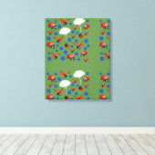 Lieveheersbeestjes verpakt canvas afdruk (Insitu (Houten vloer))