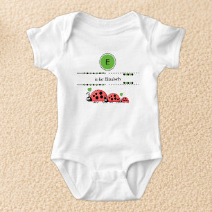 Lieveheersbeestjes voeg naam zwart en groen toe romper