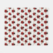 Lieveheersbeestjespatroon Fleece Deken (Voorkant (Horizontaal))