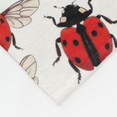 Lieveheersbeestjespatroon Fleece Deken (Hoek)