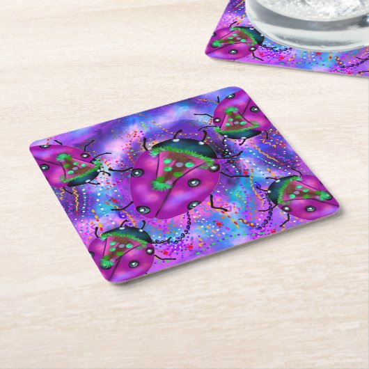 LIEVEHEERSKUNST KARTONNEN ONDERZETTERS (Schuin)