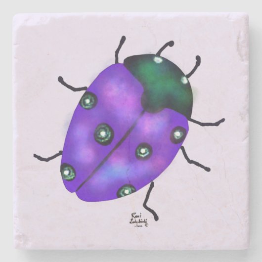 LIEVEHEERSKUNST STENEN ONDERZETTER (Voorkant)