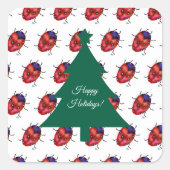 LIEVEHEERSKUNST VIERKANTE STICKER (Voorkant)