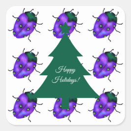 LIEVEHEERSKUNST VIERKANTE STICKER