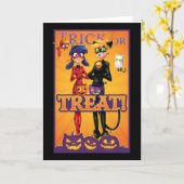 Lieveheid & Cat Noir | Trick or Treat! Kaart (Gele Bloem)