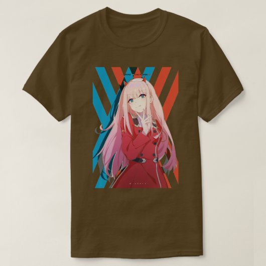 Lieveling in het Franxx Anime T-shirt (Design voorkant)