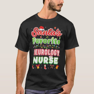 Lievelings Neurologie Verpleegster Kerstman Kerstm T-shirt