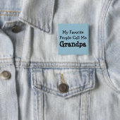 Lievelings Opa Vierkante Button 5,1 Cm (In situ)